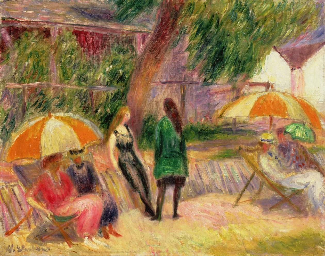 Plaża z figurami, ok. 1915 autorstwa William James Glackens