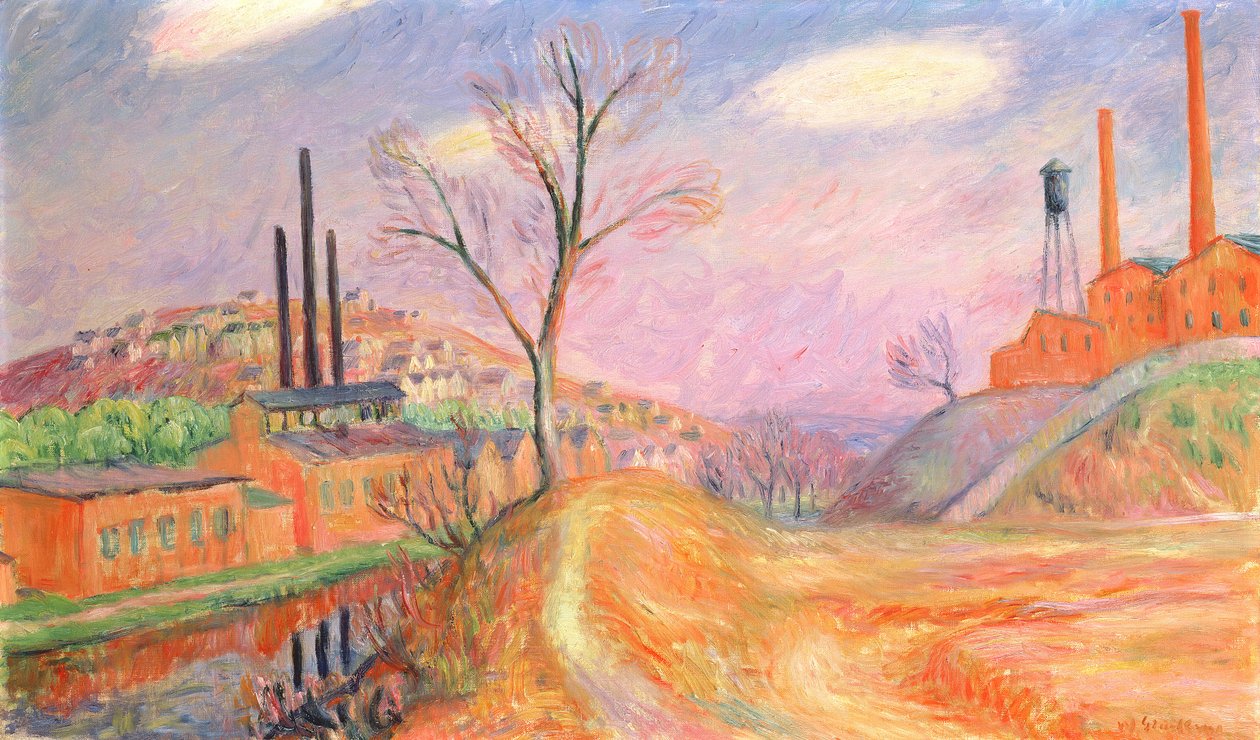 Fabryki w krajobrazie autorstwa William James Glackens