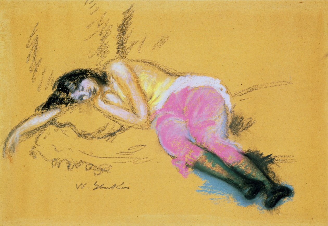 Śpiąca dziewczyna autorstwa William James Glackens