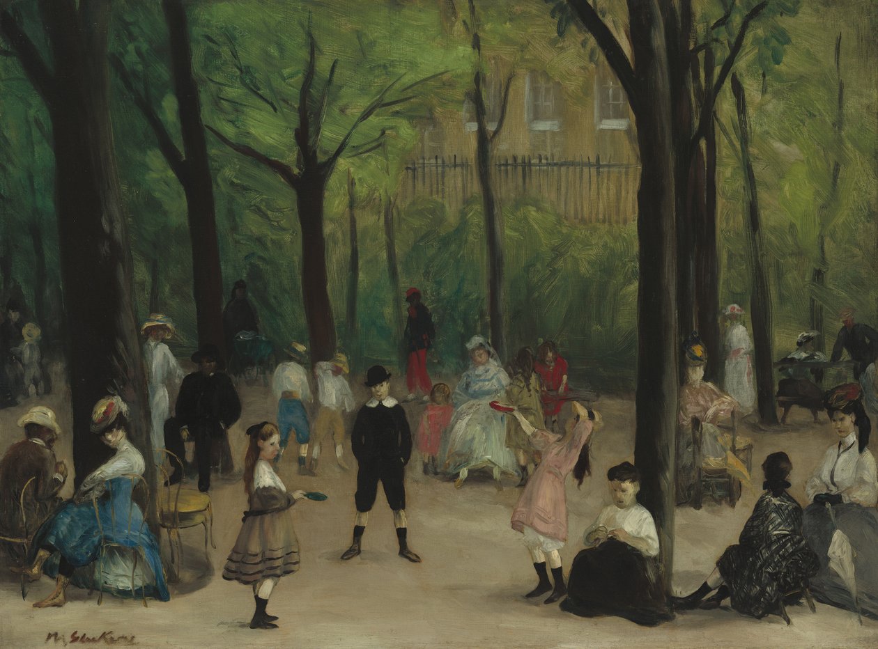 Ogrody Luksemburskie, 1906 autorstwa William James Glackens