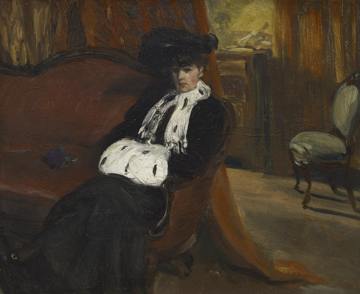Gronostaj Muff, c.1903 autorstwa William James Glackens