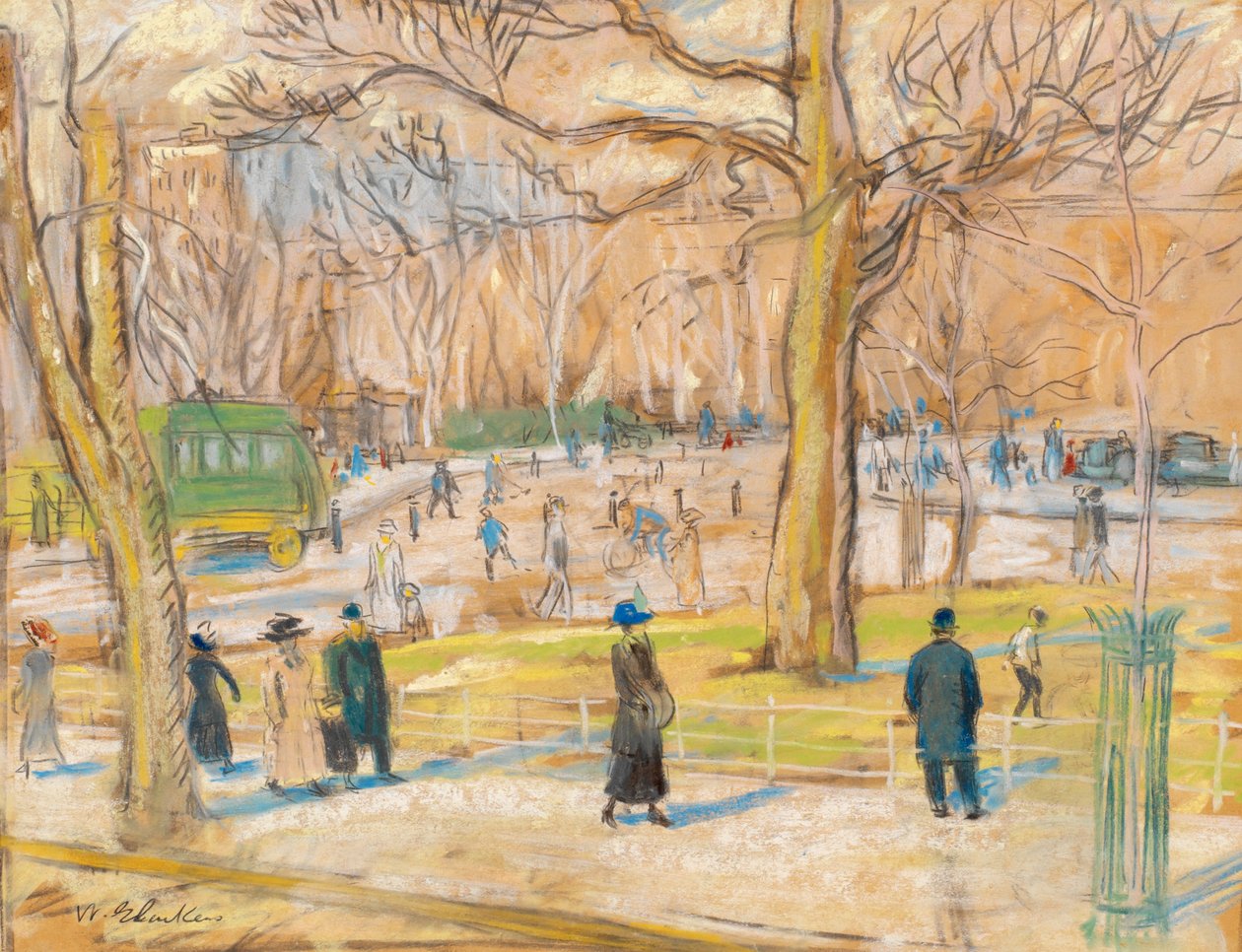 Plac Waszyngtona autorstwa William James Glackens
