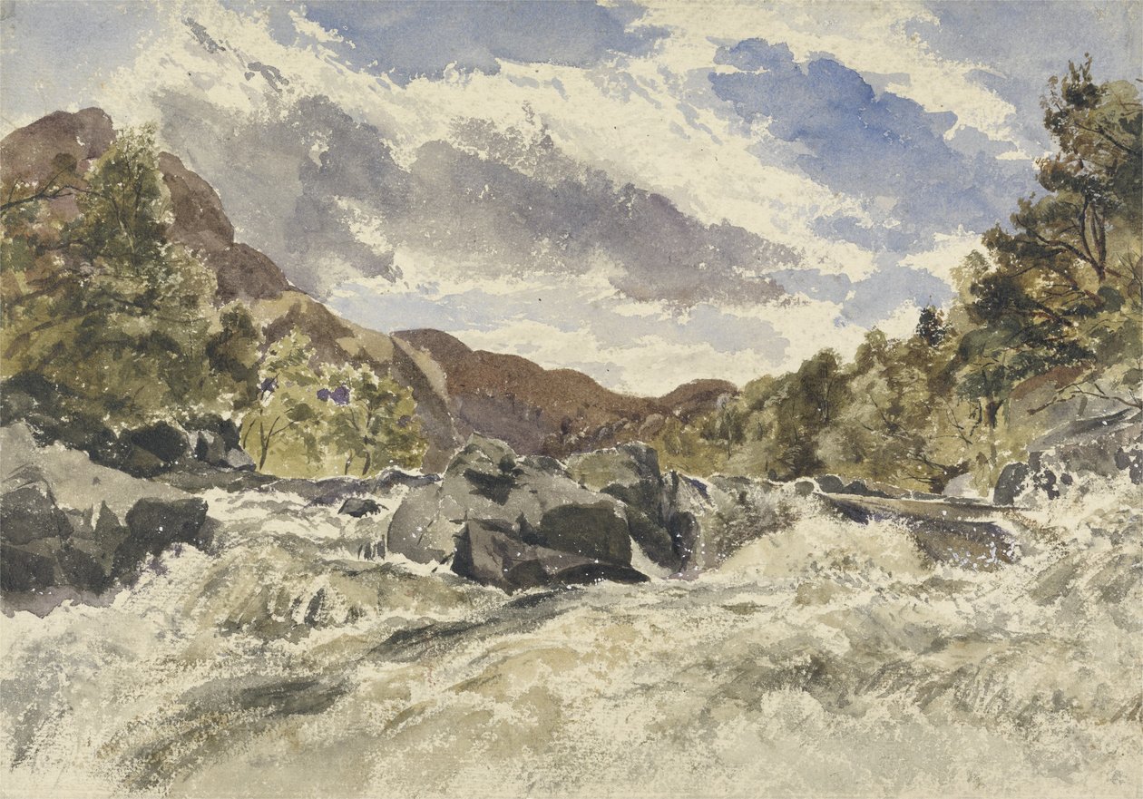 Górski potok (wc na papierze) autorstwa William James Muller