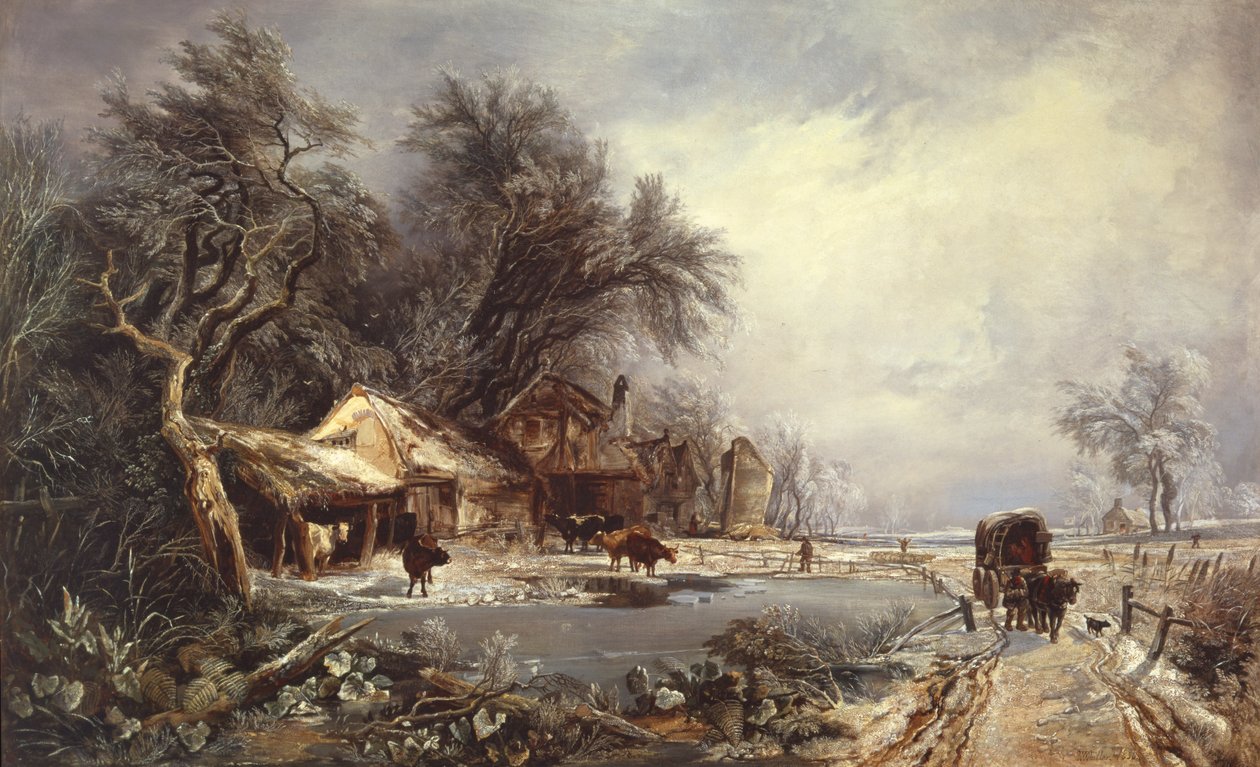 Pejzaż zimowy, 1836 autorstwa William James Muller