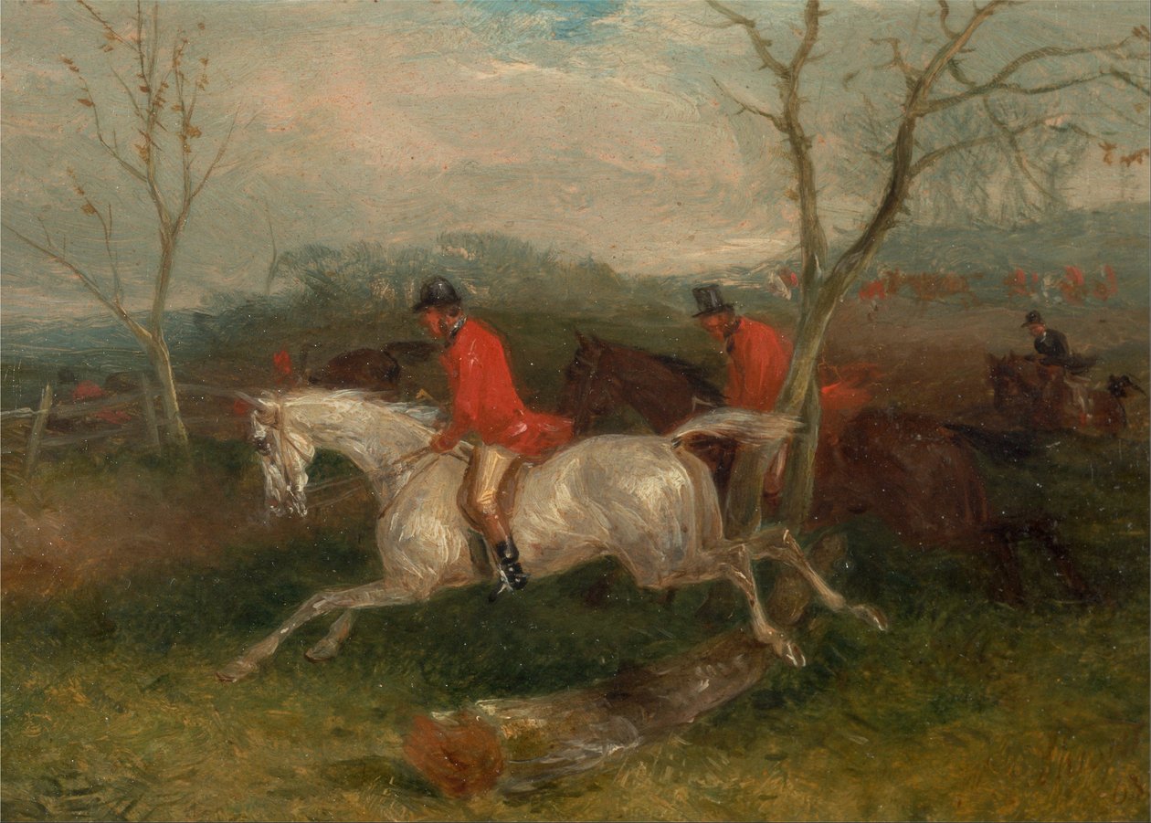 Polowanie na lisy - zbliżając się do płotu (pełny płacz) autorstwa William Joseph Shayer