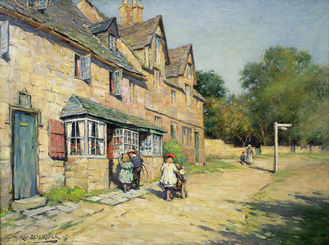 wieś Cotswold, 1917 autorstwa William Kay Blacklock