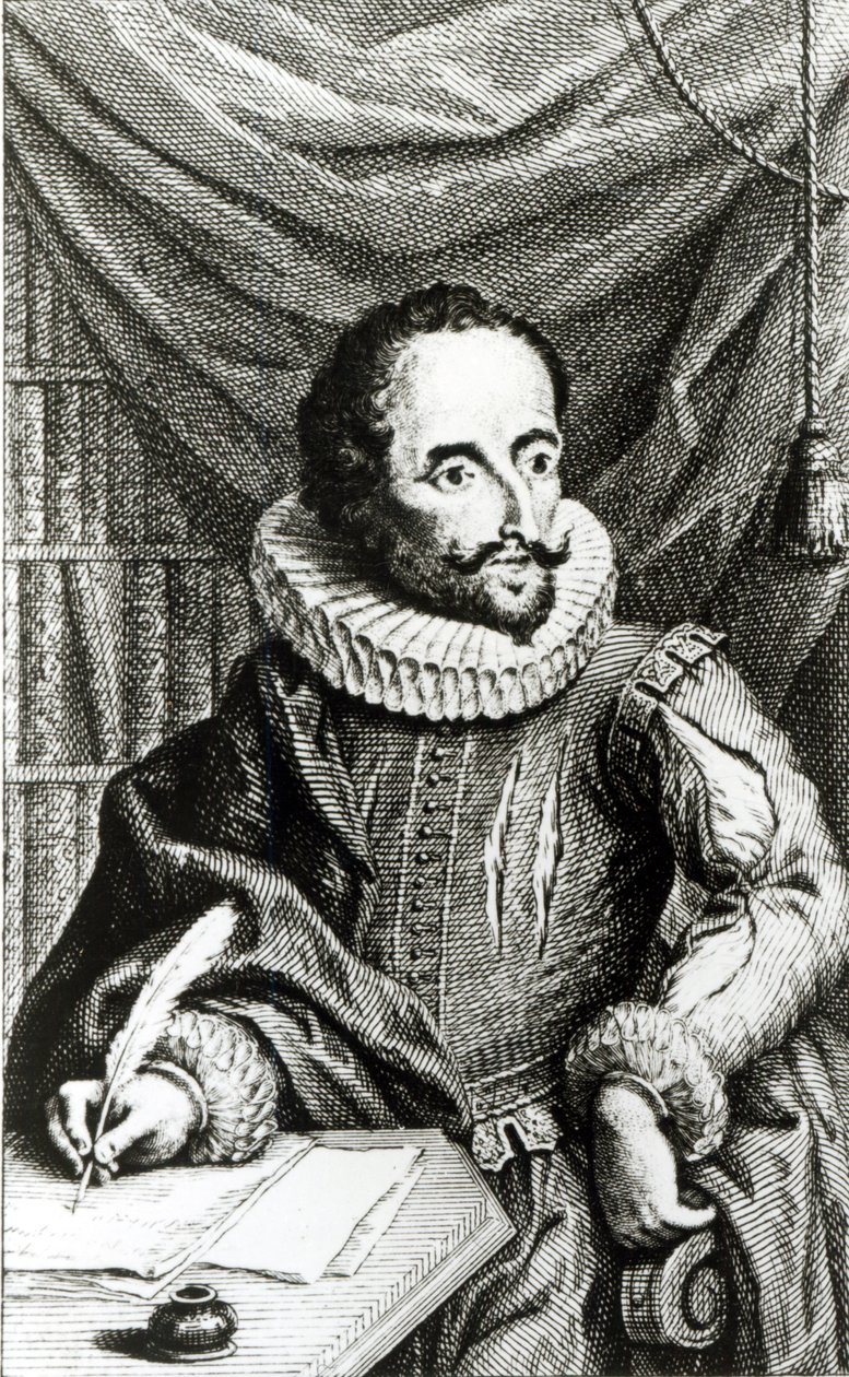 Portret Miguela de Cervantesa Saavedry (1547-1616) wykonany przez Jacoba Folkema (1692-1767) autorstwa William Kent