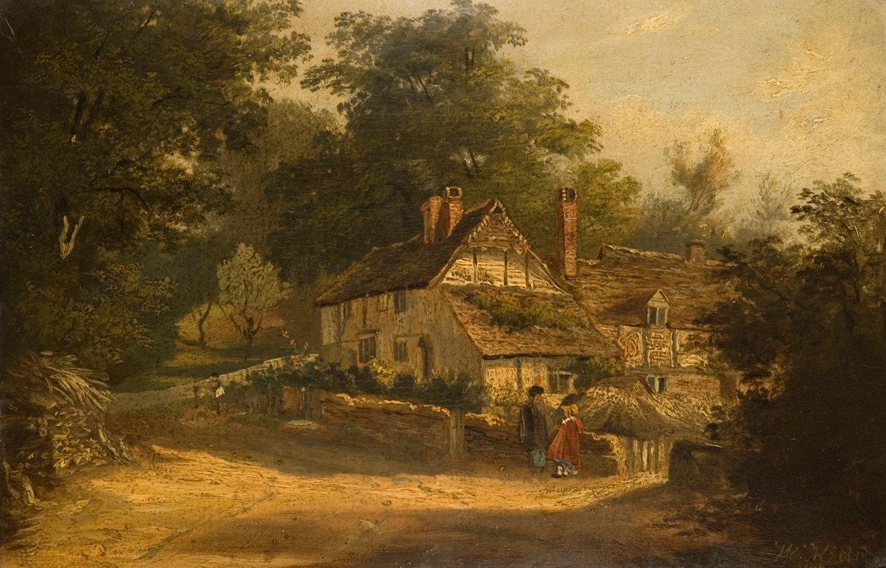 Stare domki w Petersfield, 1820 autorstwa William Kidd