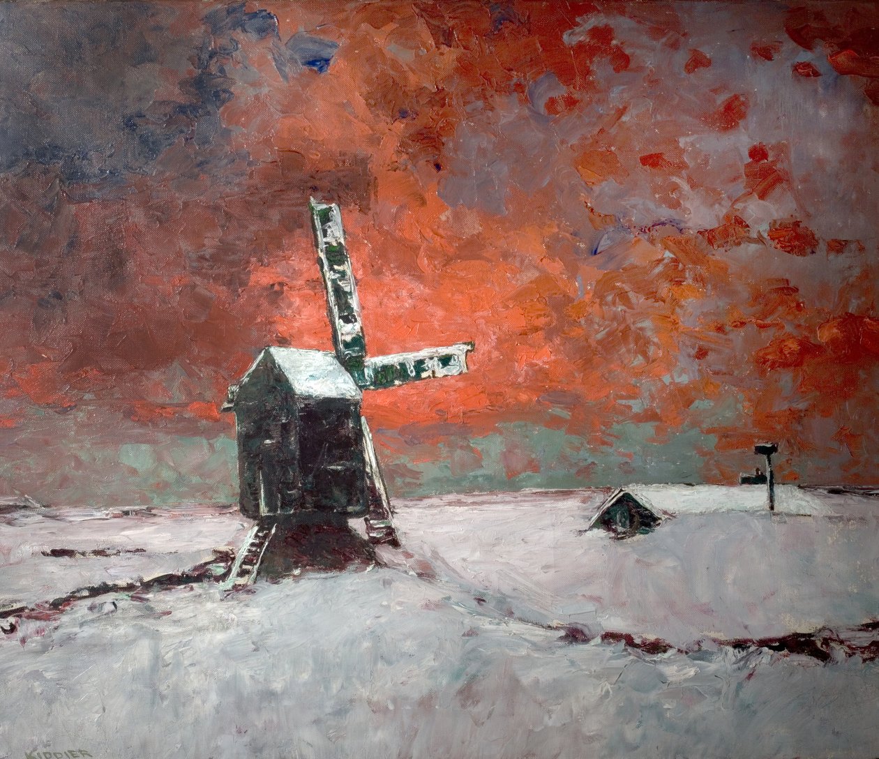 Śnieżny wiatrak, ok. 1922 r autorstwa William Kiddier