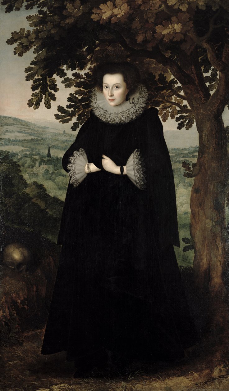 Anne Leighton, Lady St. John, c.1615 autorstwa William Larkin