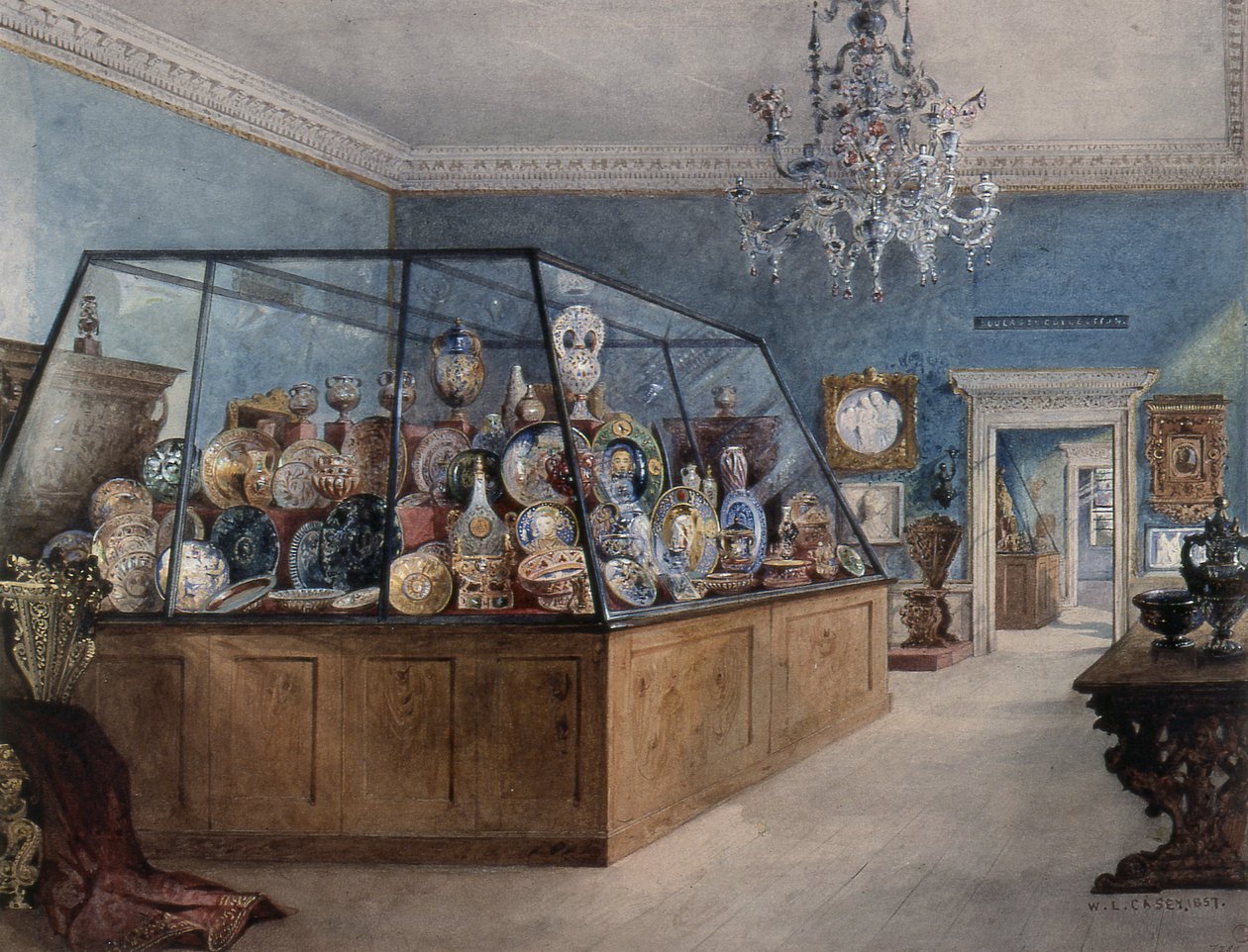 Marlborough House: Drugi pokój (rysunek) autorstwa William Linnaeus Casey