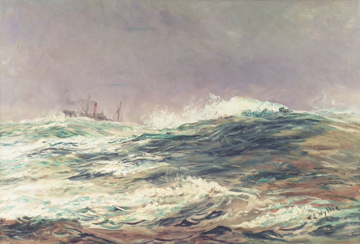 Odpływ, daleki zasięg, 1881 autorstwa William Lionel Wyllie