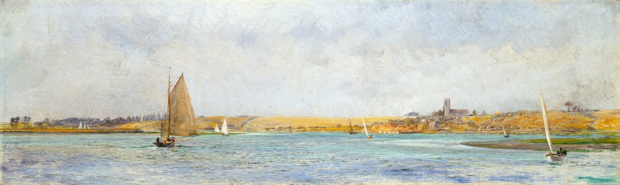 Rzeka Deben w kierunku Ramsholt autorstwa William Lionel Wyllie