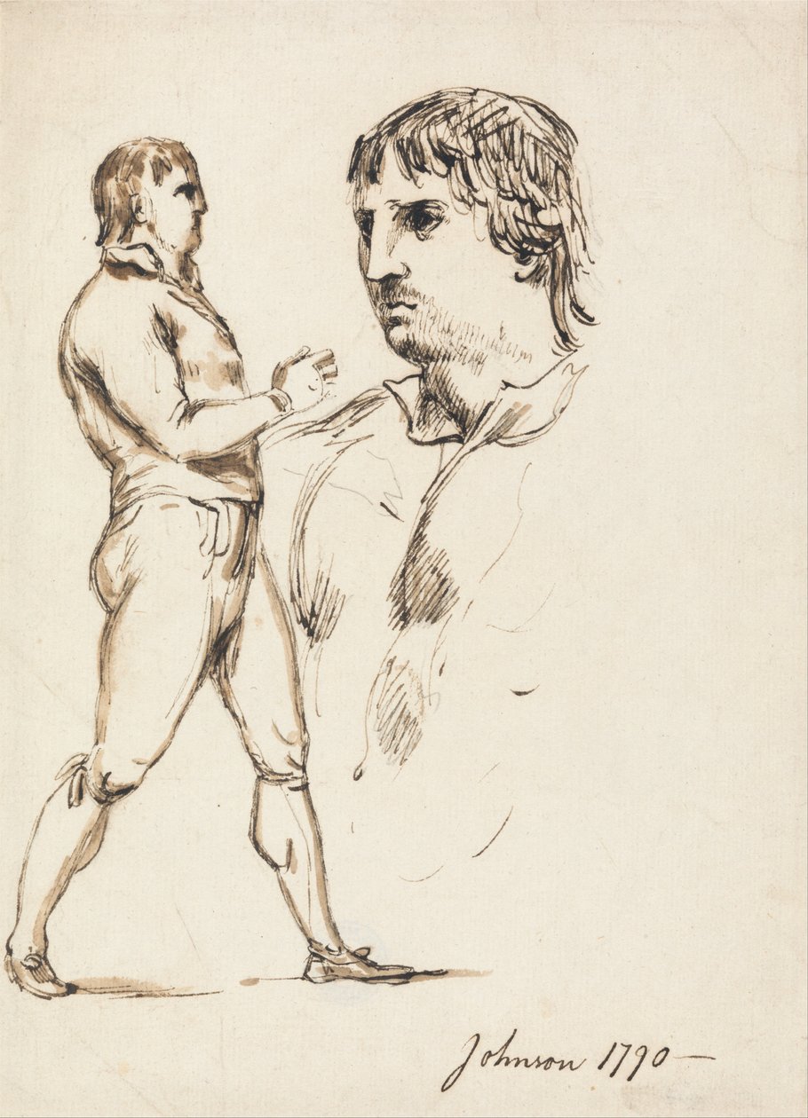 Portret pięściarza Johnsona autorstwa William Lock Ii