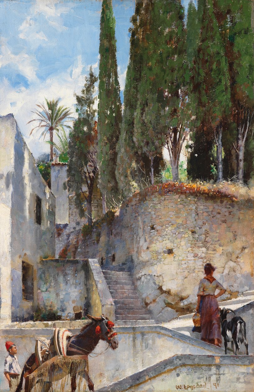 Zaułki Neapolu, 1891 autorstwa William Logsdail