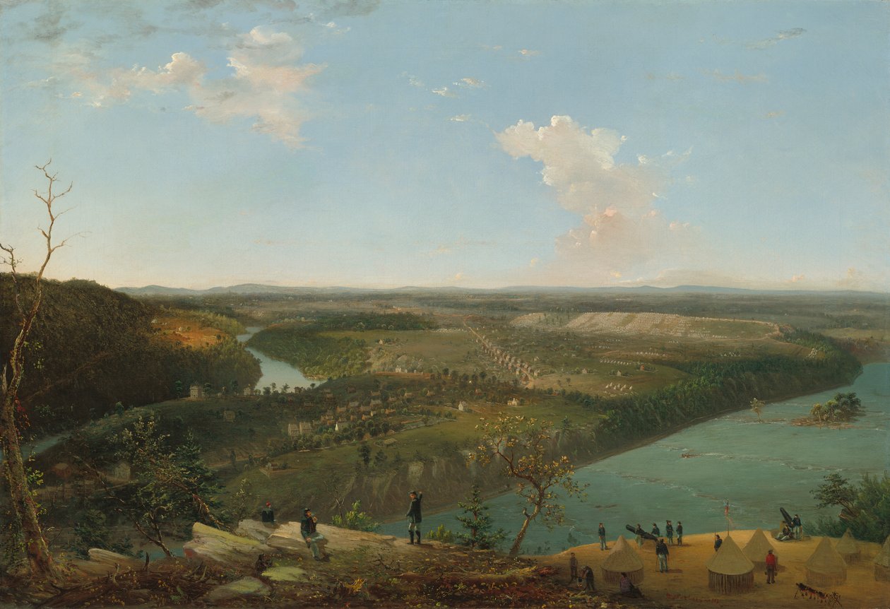 Maryland Heights: Oblężenie promu Harpers, 1863 autorstwa William MacLeod