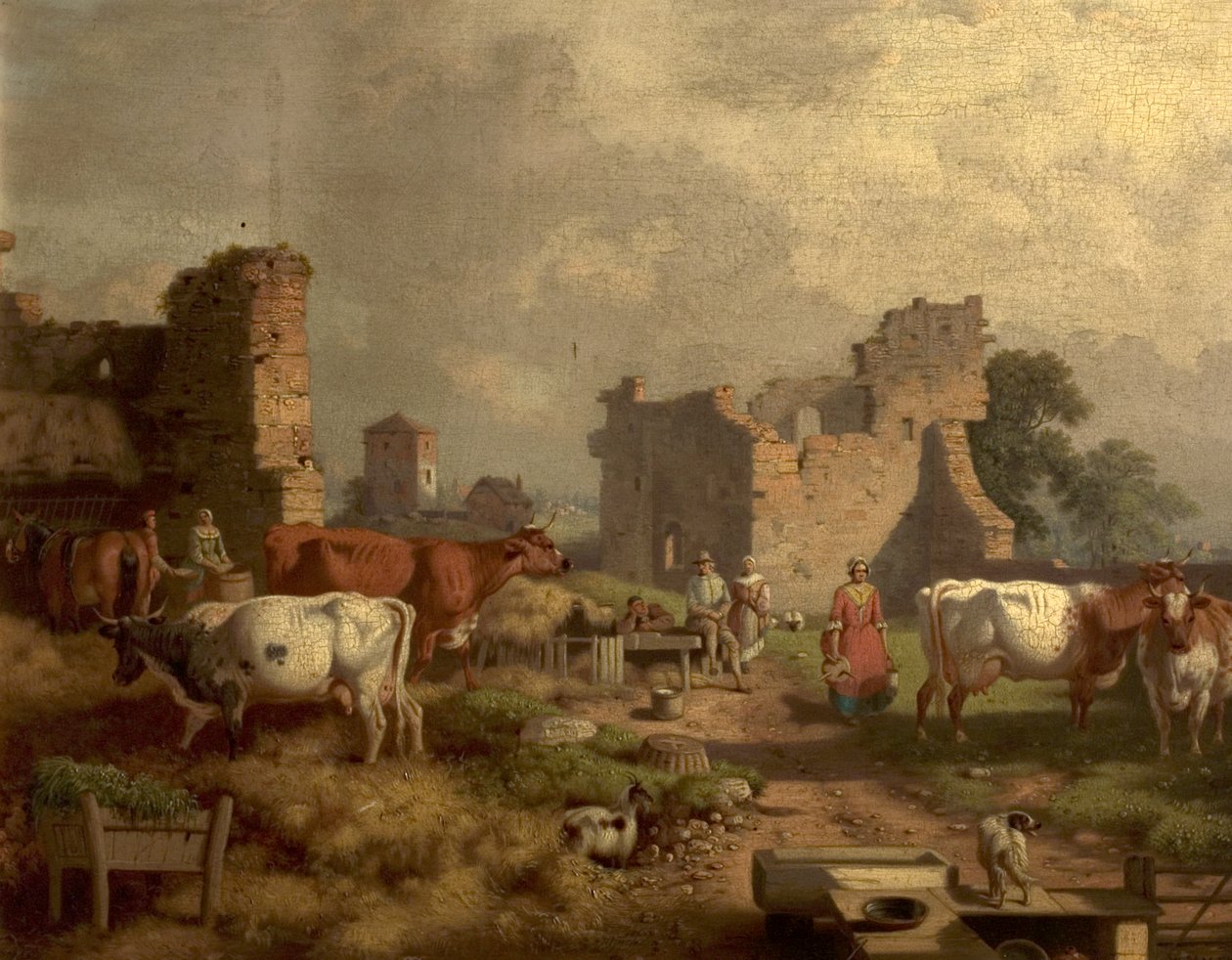 Scena na farmie autorstwa William Malbon