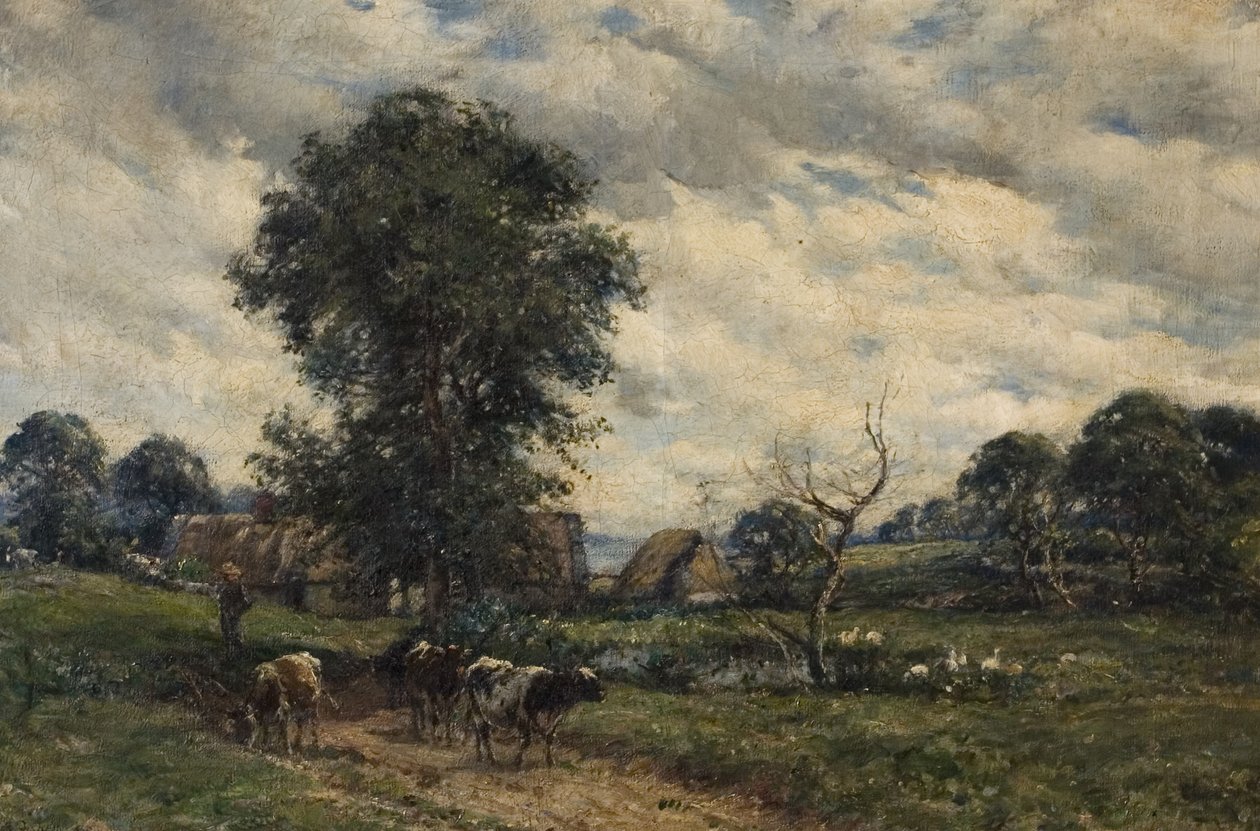 Krajobraz z bydłem, 1885 autorstwa William Mark Fisher