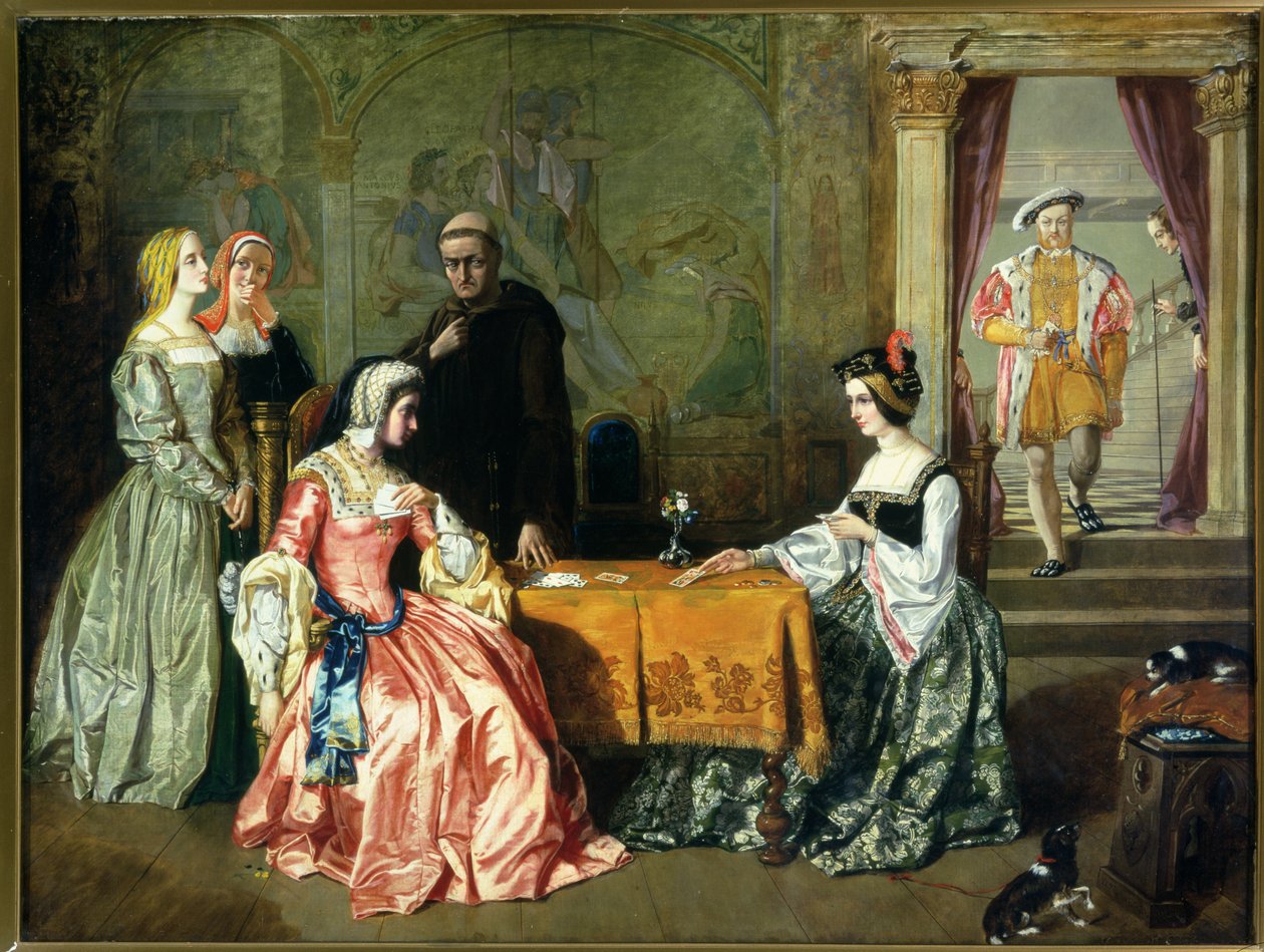 Henryk VIII (1491-1547) i jego żony autorstwa William Maw Egley