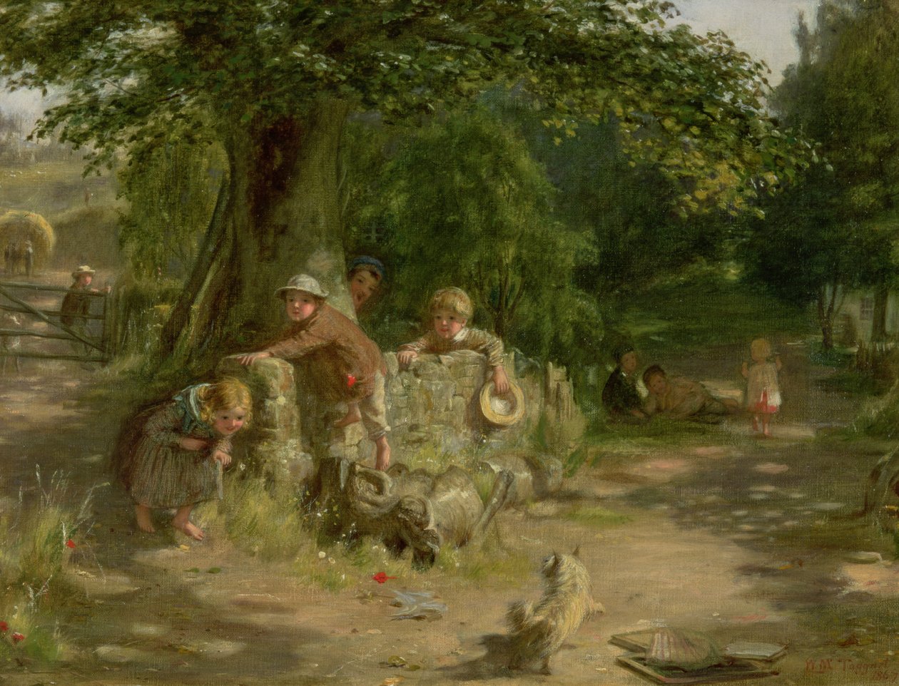 Towarzysze zabaw, 1867 autorstwa William McTaggart