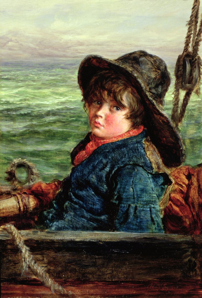 Młody rybak, ok. 1862 r. autorstwa William McTaggart