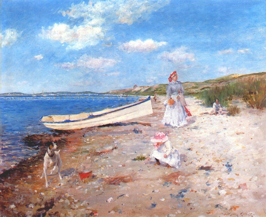Słoneczny dzień w Shinnecock Bayn autorstwa William Merritt Chase