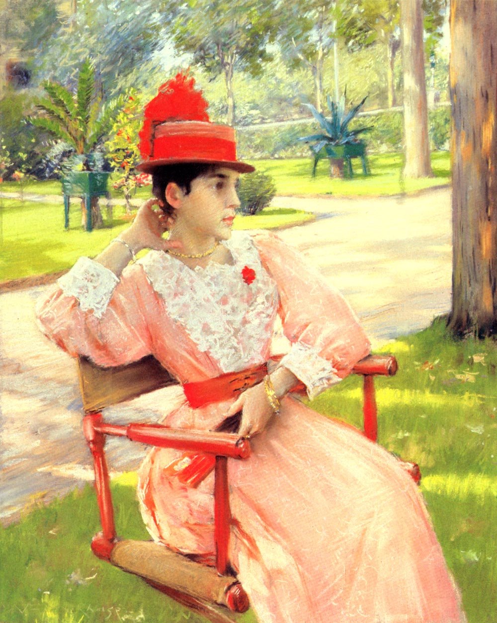  Popołudnie w parku autorstwa William Merritt Chase