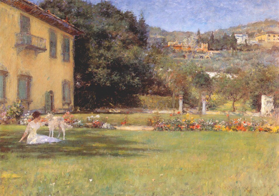 Dobrzy przyjaciele autorstwa William Merritt Chase
