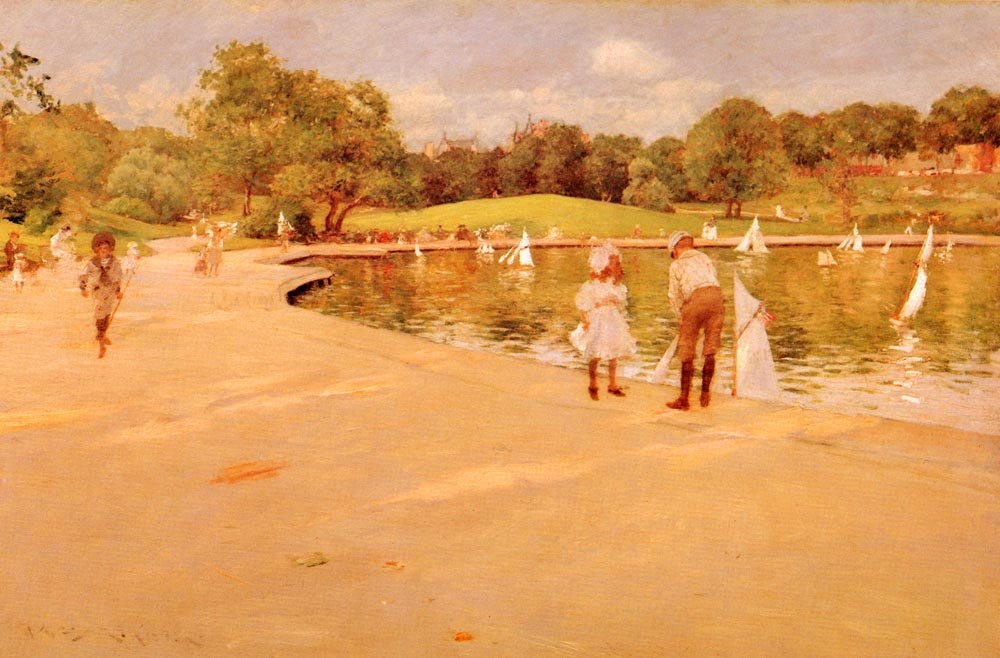 Liliputian Boat-Laken autorstwa William Merritt Chase