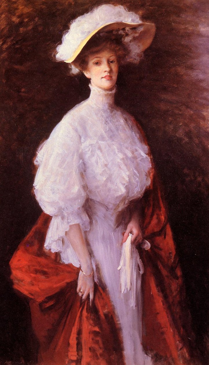 Portret panny Frances autorstwa William Merritt Chase