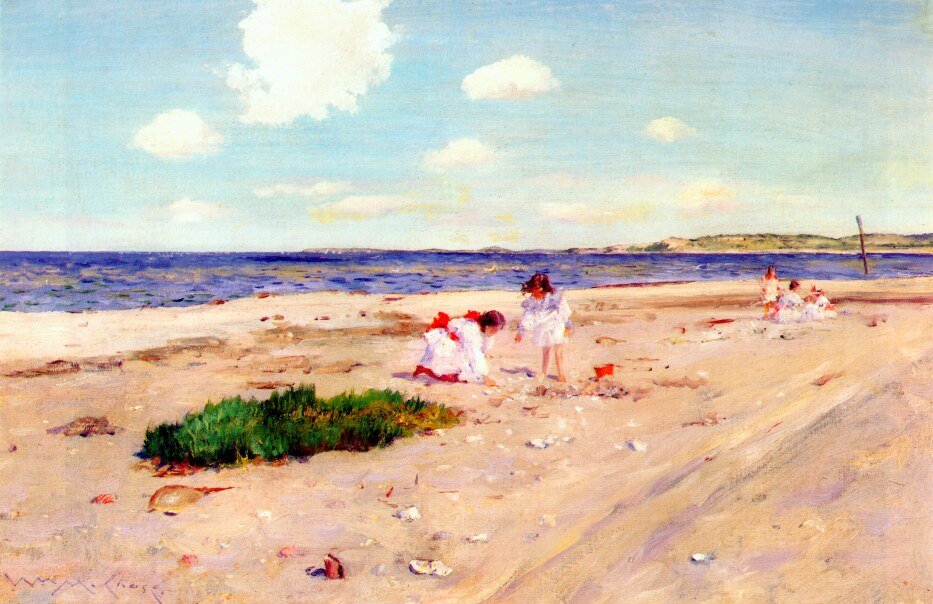 Shell Beach w Shinnecockn autorstwa William Merritt Chase