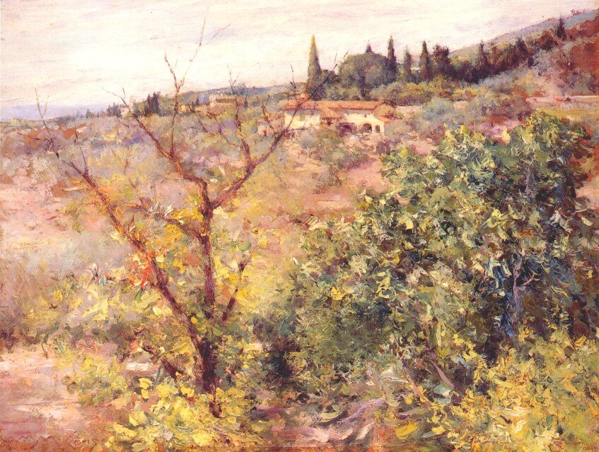 Widok Fiesolen autorstwa William Merritt Chase