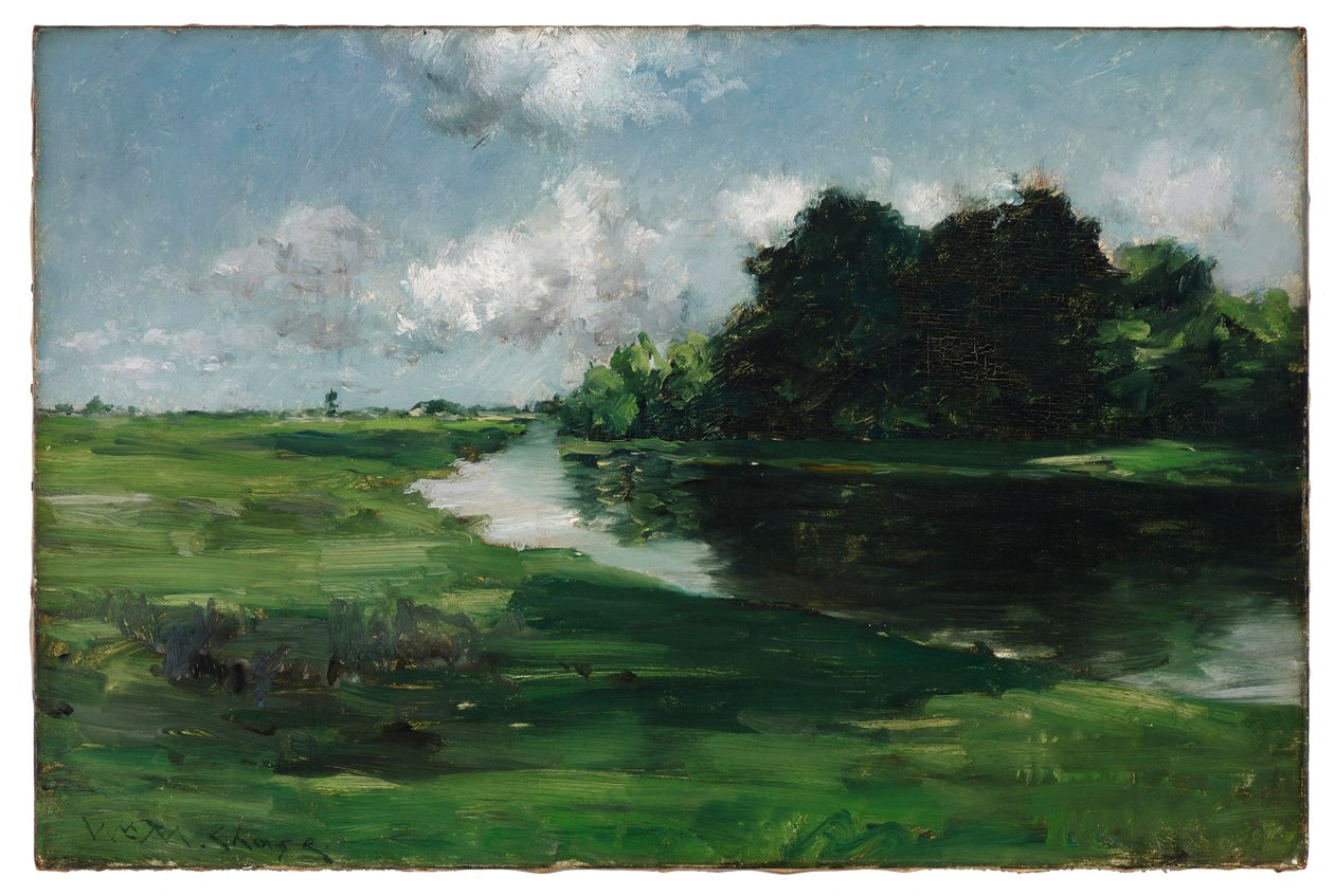 Krajobraz Long Island po deszczu autorstwa William Merritt Chase