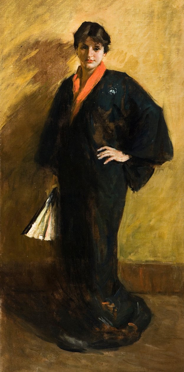 Niebieskie kimono autorstwa William Merritt Chase