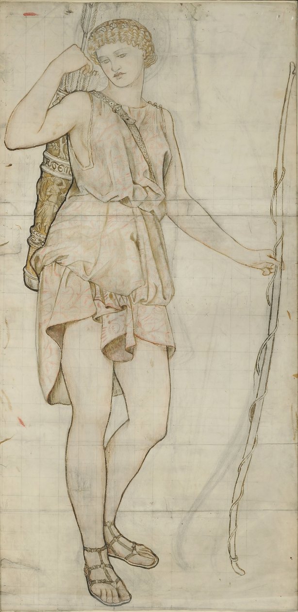 Artemida, 1861 (tusz na papierze) autorstwa William Morris