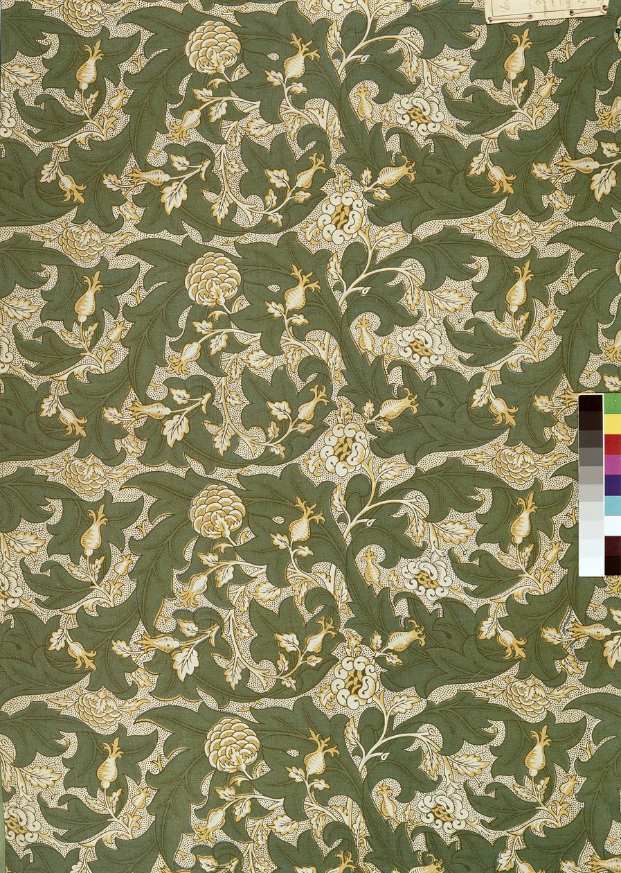 Lea", 1912 (bawełna drukowana blokowo) autorstwa William Morris