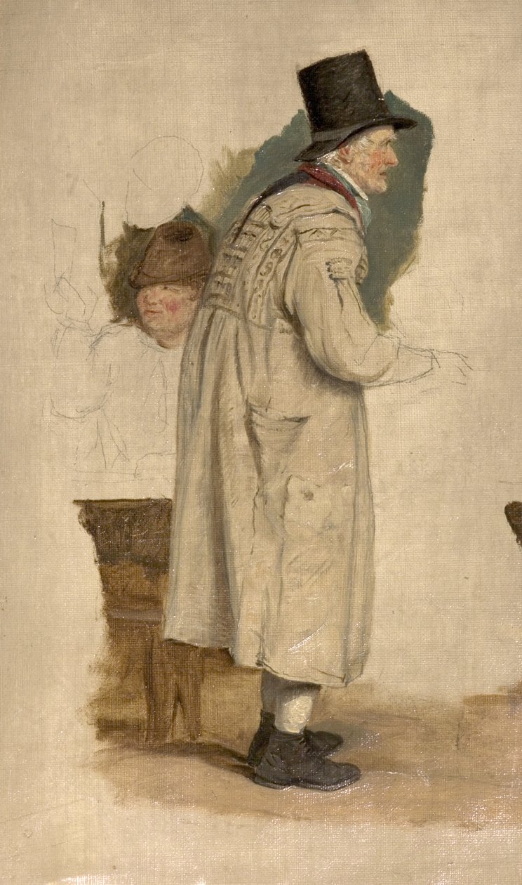 Stary człowiek w kitlu autorstwa William Mulready