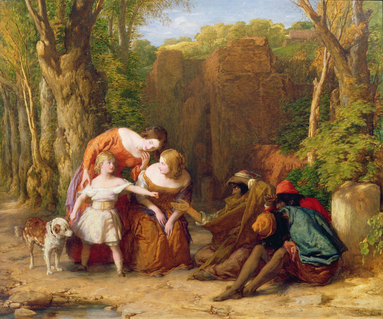 Trenuj dziecko tak, jak powinno... (olej) autorstwa William Mulready