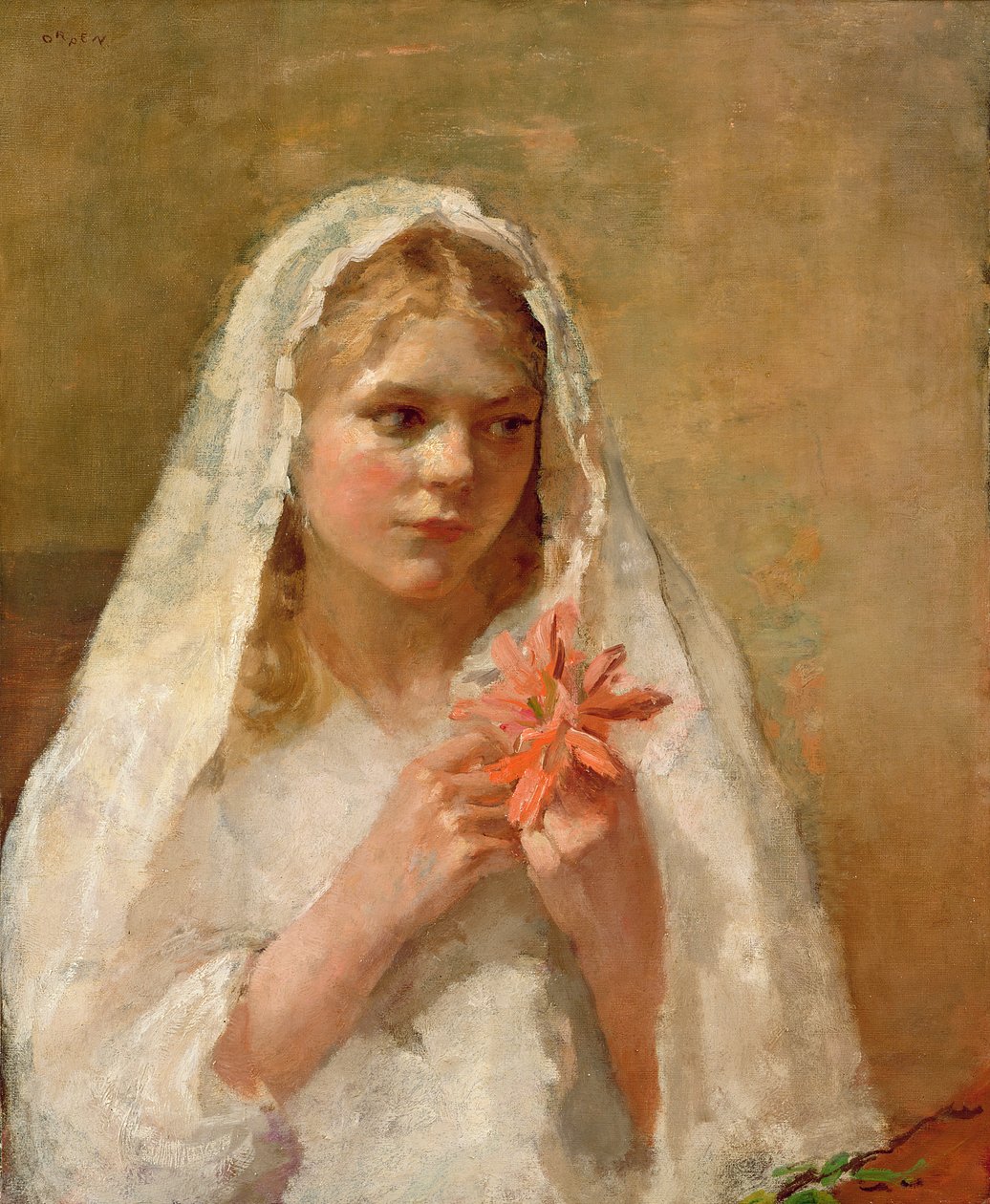 I Komunia - córka artysty autorstwa William Orpen