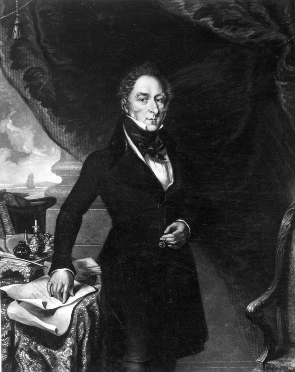 Sir George Staunton, 1839 autorstwa William Overend Geller