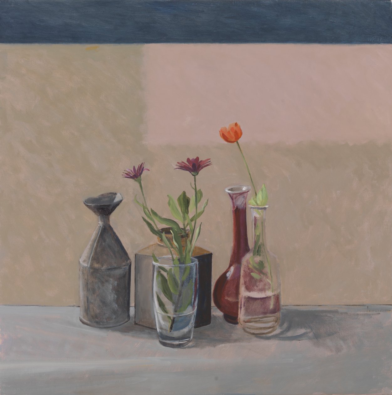 Pomarańczowy Mak - Butelki Puszki, 2008 autorstwa William Packer