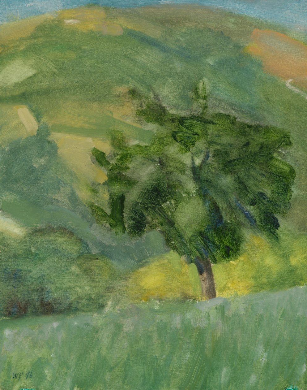 Drzewo na wzgórzu, 2013 autorstwa William Packer