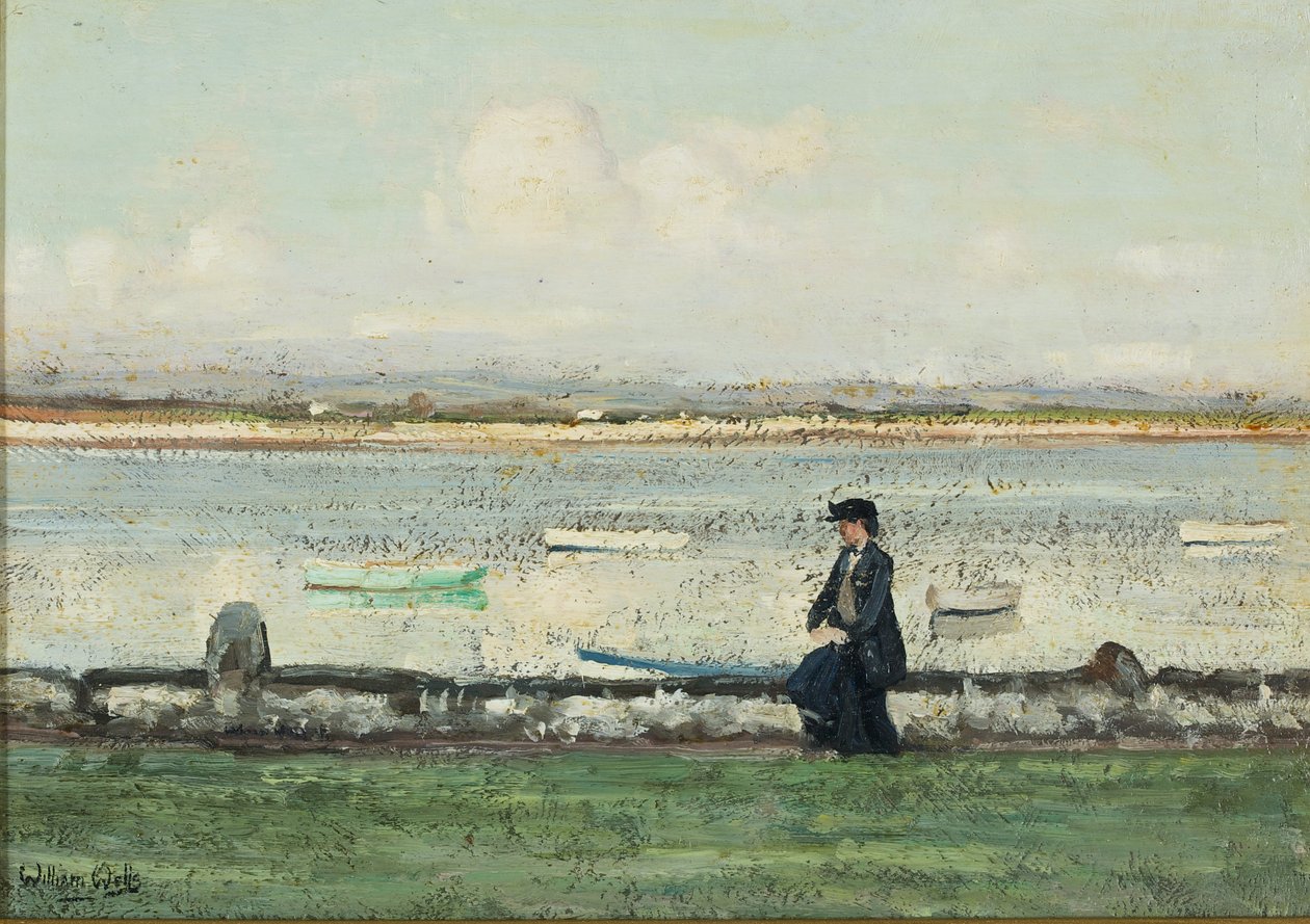 Lune w Sunderland Point autorstwa William Page Atkinson Wells