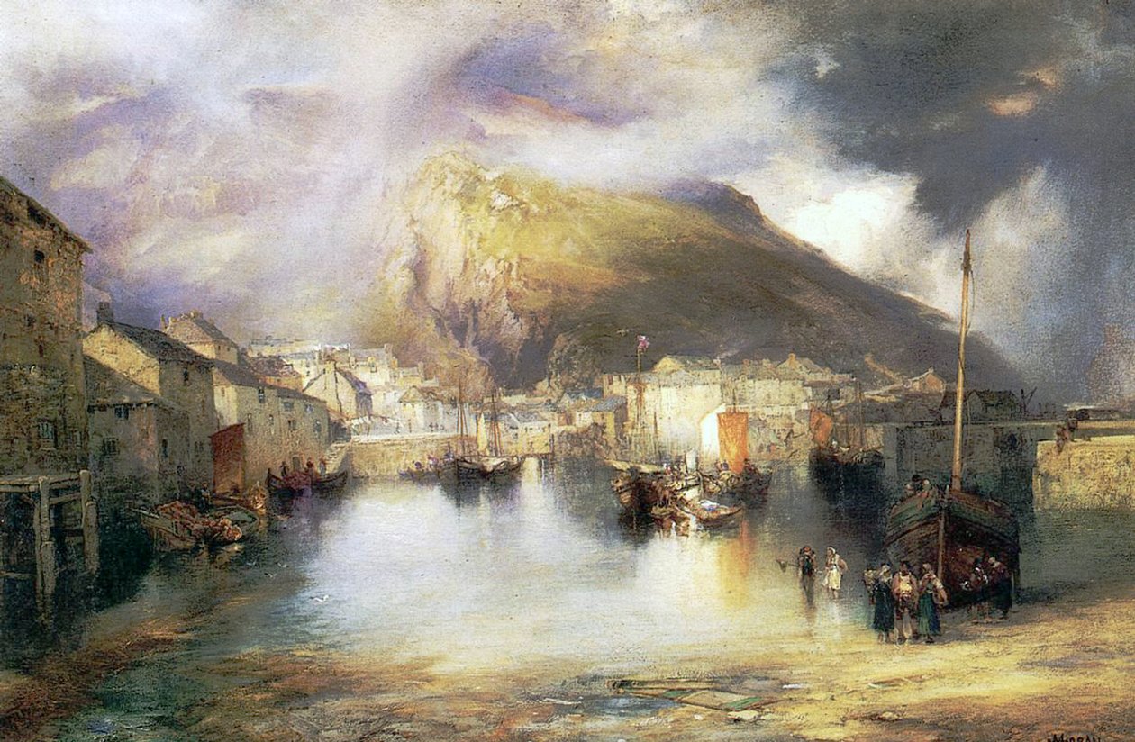 Polperro, Kornwalia, 1907 autorstwa William Penn Morgan