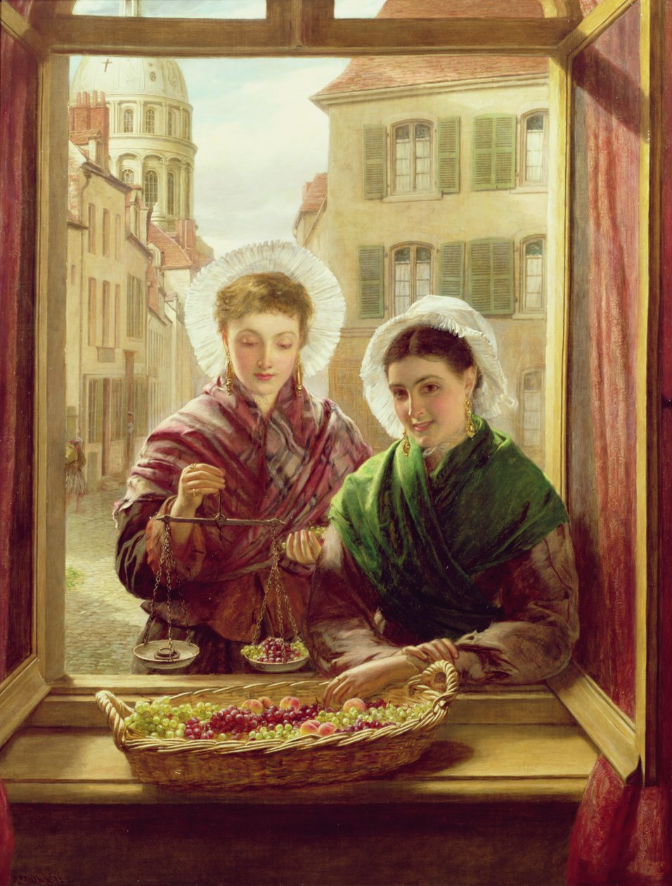 Przy moim oknie, Boulogne, 1872 autorstwa William Powell Frith