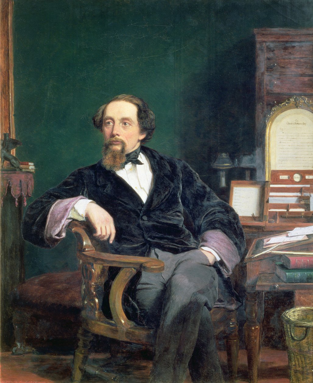 Portret Charlesa Dickensa autorstwa William Powell Frith