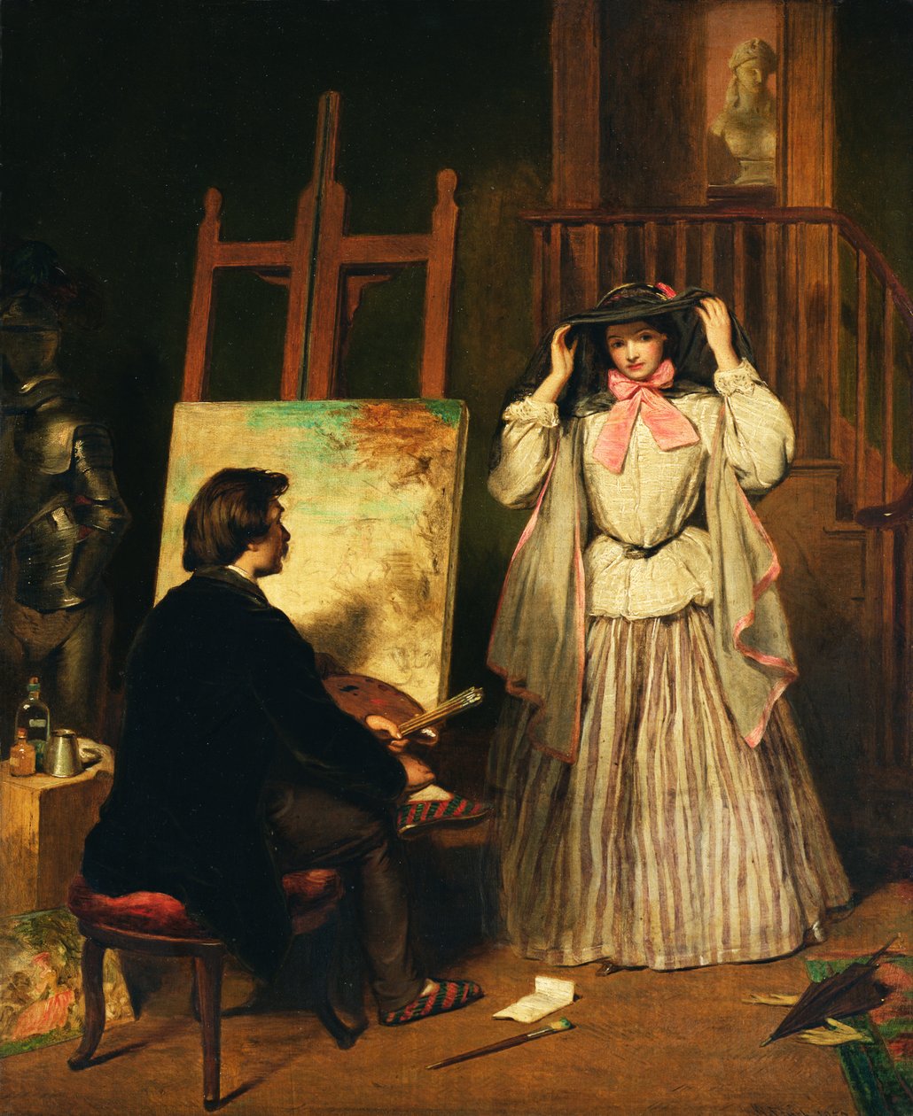 Model artysty, 1859 autorstwa William Powell Frith