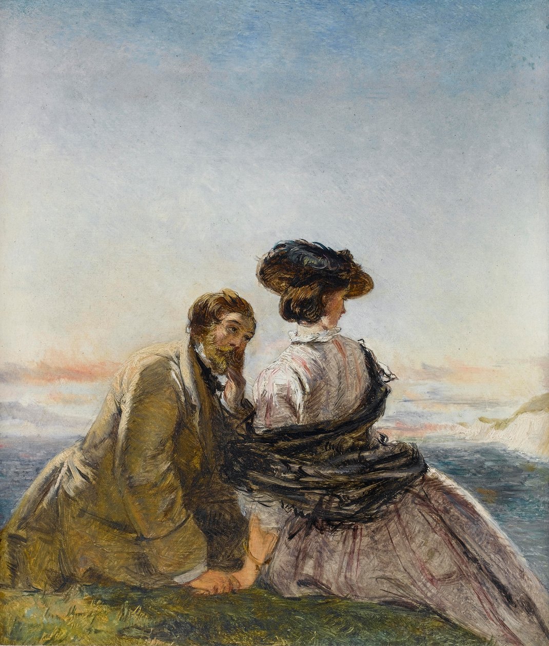 Kochankowie autorstwa William Powell Frith