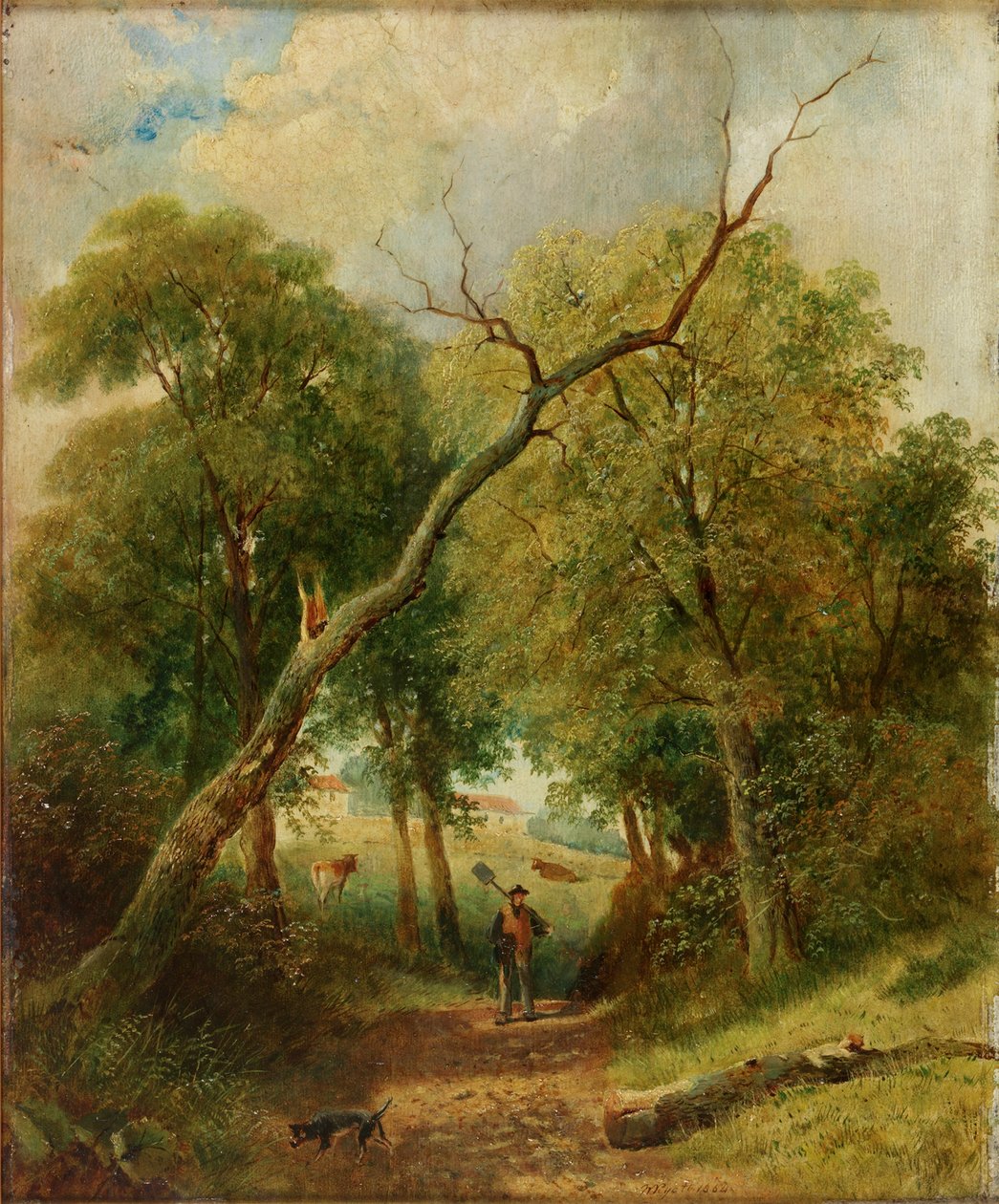 Scena wiejska, 1864 autorstwa William Ryott