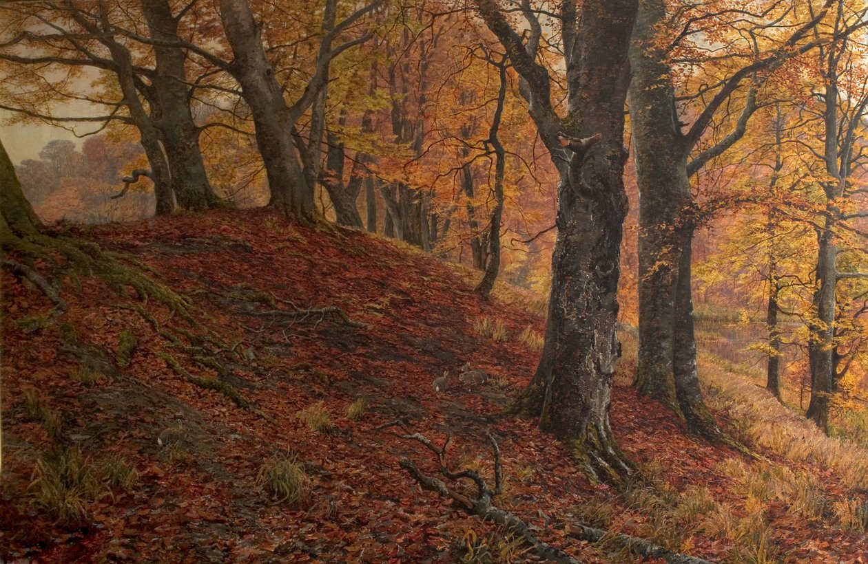 Upadek Liścia, Arundel Park, Sussex autorstwa William Samuel Jay